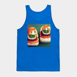 Kawaii Anime Sushi Tank Top